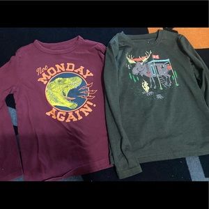 Boys long sleeve bundle - gap & under armour